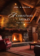 A Christmas Medley (SSA choir) SSA choral sheet music cover